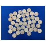 (40) SILVER WASHINGTON QUARTERS 