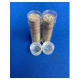 (100) MERCURY DIMES  - 2 ROLLS 