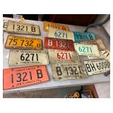 COLLECTION VARIOUS LIC. TAGS 