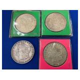 (3) 1921/ (1) 1903 MORGAN SILVER DOLLARS
