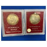 (2) 1922 PEACE SILVER DOLLARS 