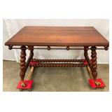 UNUSUAL OAK CENTER TABLE 50X31