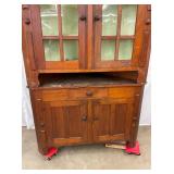 2PC. CORNER CUPBOARD W/ DRAWER
