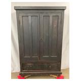 EARLY PRIM. NC SIGNED WARDROBE