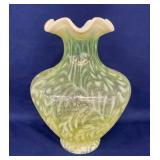 11" FENTON VASOLINE VASE