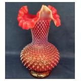 11" FENTON HOBNAIL VASE