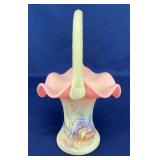 10" FENTON BERMESE ARTIST SIGN BASKET