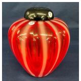 8" FENTON BISCUIT JAR W/ LID