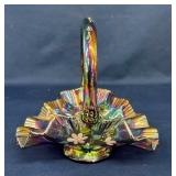 8" FENTON ARTIST SIGNED BASKET