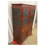 W/ DOUBLE DRAWS AND DOORS