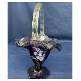 9" FENTON ARTIST SIGNED BASKET