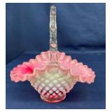8" FENTON HOBNAIL BASKET