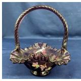 7" FENTON ARTIST SIGNED BASKET