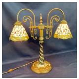 22" DOUBLE LIGHTED PARLOR LAMP