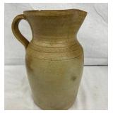 10 1/2" EARLY SALT GLAZE PITCHER