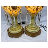 LUSTER LAMPS W/ GLASS PRISOMS