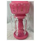 LUSTER LAMP W/ GLASS PRISOMS