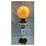 31" VICTORIAN PARLOR LAMP W/ FOOTED BASE