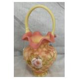10" FENTON BERMES ARTIST SIGNED BASKET