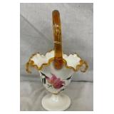 10" FENTON ARTIST SIGNED BASKET