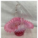 7" FENTON HOBNAIL BASKET