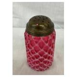 5" FENTON CRANBERRY SHAKER