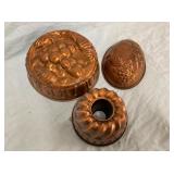7-10" COPPER WARE MOLDS/PANS