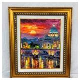 NICE OIL ON CANVAS ARTIST SIGNED