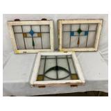 EARLY STAINED GLASS WINDOWS 20X22