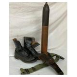 MILITARY BOOTS, SHELL ART,US HOLSTER