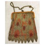 EARLY GERMAN MESH PURSE 4X5 1/2