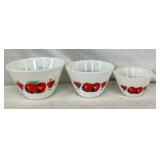 FIREKING APPLE PATTERN BOWLS