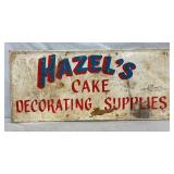 EMB. HAZELS CAKE SUPPLIES SIGN