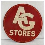 AG STORES MASONITE SIGN 30"