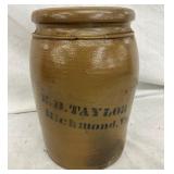 1 1/2G. EB TAYLOR RICHMOND VA JAR