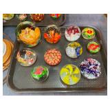 COLLECTON GLASS PAPER WEIGHTS