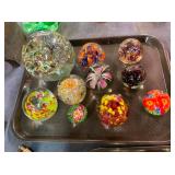 COLLECTION GLASS PAPER WEIGHTS