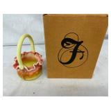 6" FENTON BERMESE BASKET ARTIST SIGNED