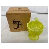 6" FENTON VASOLINE COMPOTE W/ ORIG.BOX