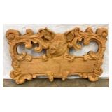 CARVED WOODEN WALL ART W/ PIG