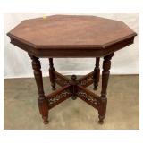 VICTORIAN OCTAGON TABLE 30X27