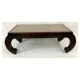ORNATE CARVED ORIENTAL COFFEE TABLE