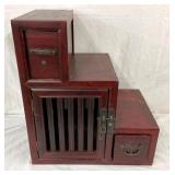 ORNATE STEPS W/ DRAWERS 22X25