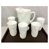 WESTMORELAND GRAPE/CABLE WATER SET