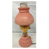 13" PINK PARLOR LAMP