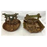 PAIR CAST BOOT SCRAPES