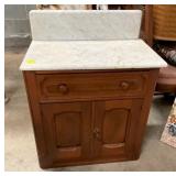 MARBLE TOP WASHSTAND