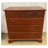 EARLY 2 OVER 3 CHEST W/ DOVETAIL DRAWERS