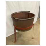 NICE COPPER APPLE BUTTER KETTLE