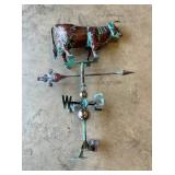 COPPER COW WEATHER VANE